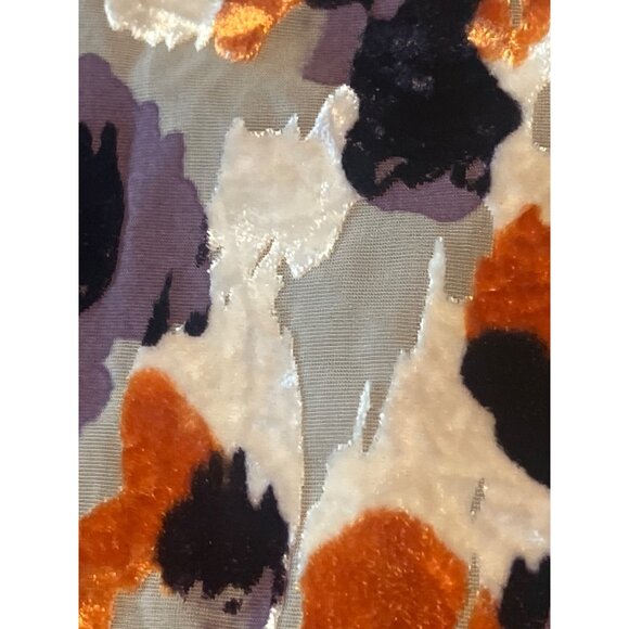 CAbi Dress M Radiant Velvet Burnout Style Purple Orange Fall Slip Dress‎ - Picture 6 of 9